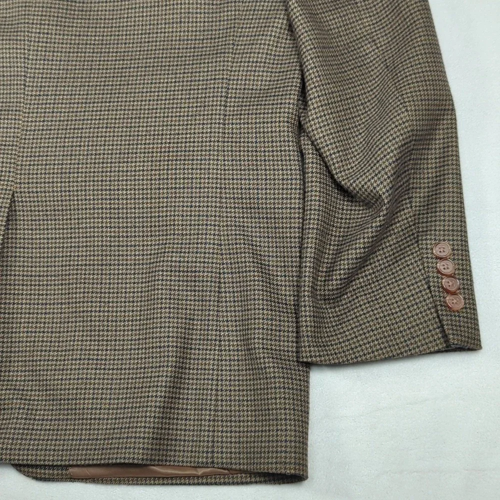 Lauren Ralph Lauren Brown And Black  Houndstooth Mens Blazer‎ Size 42L